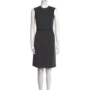 Tory Burch Marcia Wool Sleeveless Dark Gray Classy Work Dress XS
